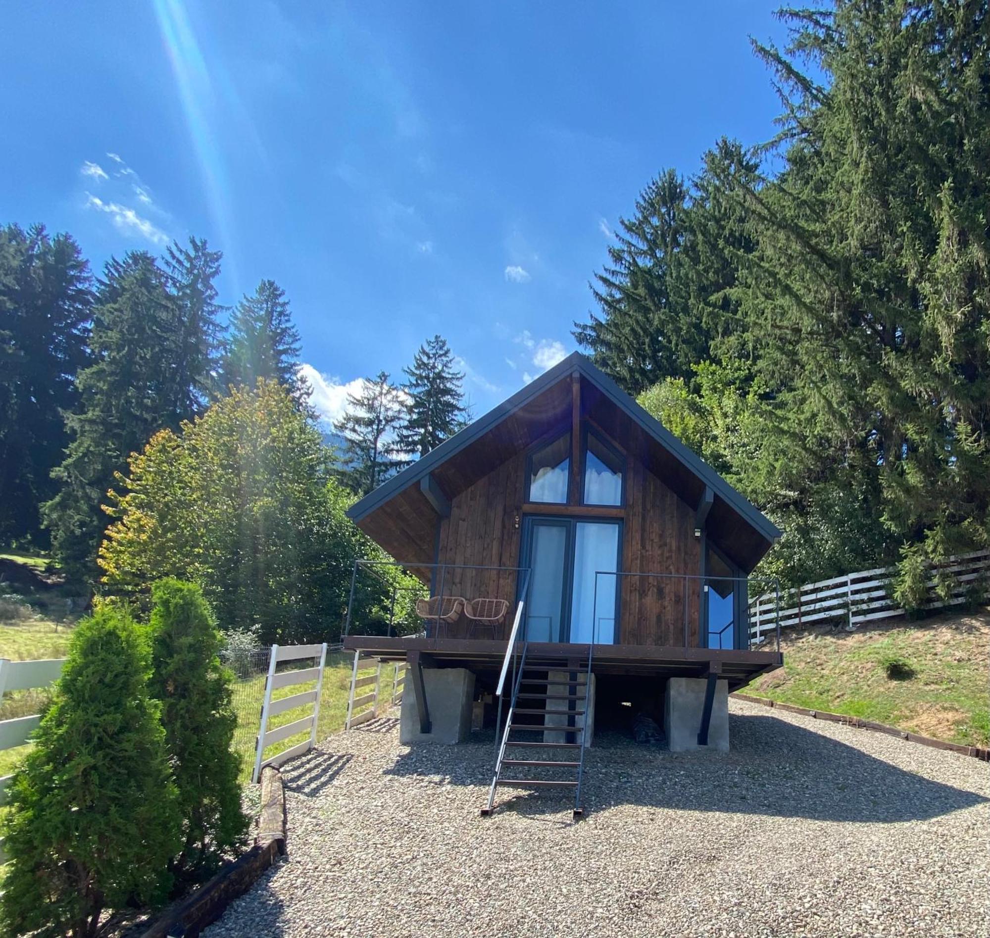 Вилла Bramble Tiny House Зэрнешти Экстерьер фото